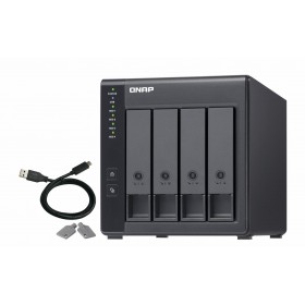 Extensie USB QNAP TR-004 4-Bay, 2.5/3.5 SATA 3Gbps HDD (compatibile cu SATA 6Gbs/, 3Gb/s, neincluse), 1xUSB3.0 (type-c), tower, 