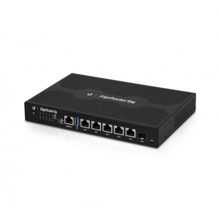 Ubiquiti EdgeRouter ER-6P 6xGigabit LAN, 1xSFP Gigabit, 1x USB3.0, 5 ports x 24V passive 2-pair/4-pair PoE, 3.4 million pps, 1 G