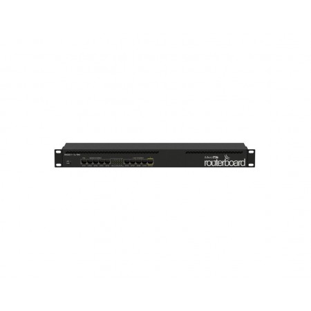 ROUTER MIKROTIK RB2011IL-RM, 5xLAN Fast Ethernet, 5xLAN Gigabit, PoEouton port 10, 1U rackmount, 600MHz CPU, 64MB RAM, RouterOS 