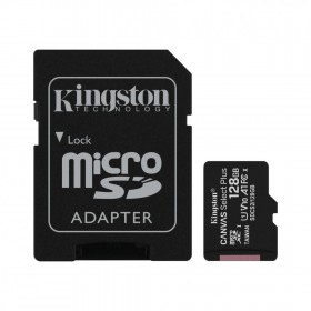 Card de Memorie MicroSDXC Kingston Select Plus, 128GB, Adaptor SD, Class 10