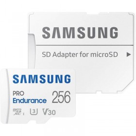 Card de  Memorie Samsung Micro SDXC PRO Endurance (2022) UHS-1 Clasa 10 256GB + Adaptor SD