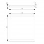 Panou LED Vivalux HELLI, 40W, 4000 lm, lumina neutra (4000K), 120°, IP20, 595x595x22mm, 30000h, Alb