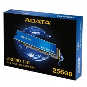 SSD Adata Legend 710, 256GB, M.2 2280, PCIe Gen3x4, NVMe, R/W speed 2400MBs/1800MBs