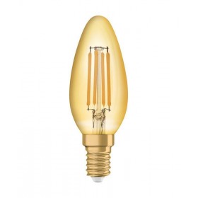 Bec LED Osram Vintage 1906 CLAS B, E14, 4W (35W), 410 lm, lumina calda (2400K), cu filament