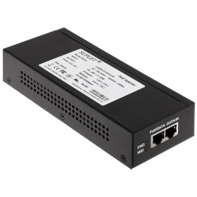 Injector POE Hikvision, LAS60-57CN-RJ45 60W PoE injector, 2* RJ45 interface, 10/100/1000 Mbps, EU plug.