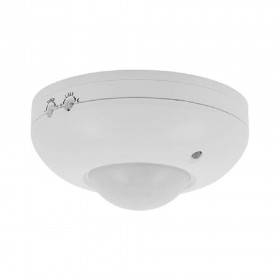 Senzor de miscare aplicat IR Vivalux DATA, 230V, IP20, Ø114x55mm, incandescent 1200W, LED 300W, Alb