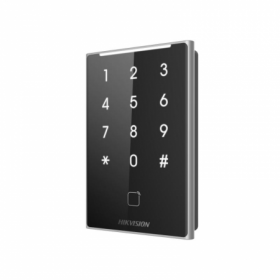 Cititor de proximitate cu tastatura Hikvision DS-K1109DKB, DESfire card, Felica card and M1 card, RS-485 and Wiegand (W26, W34),