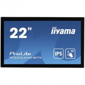 IIYAMA Monitor 21,5" PCAP Bezel Free 10P Touch with Anti-Fingerprint coating, 1920x1080, IPS panel, VGA, DisplayPort, HDMI, 305c