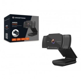 CONCEPTRONIC AMDIS06B 1080P Full HD Autofocus Webcam with Microphone, 2K Interpolated, 80 x 33 x 115 mm
