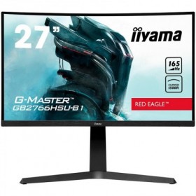 IIYAMA Monitor 27" ETE VA-panel, Curved Gaming 1500R, G-Master Red Eagle, FreeSync Premium, 1920x1080@165Hz, 250cd/m², DisplayPo