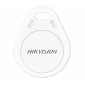 Tag mifare Hikvision DS-PT-M1, material PVC, ABS, dimensiuni: 41x32x3.5mm, culoare alba.