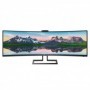 Monitor Philips 48.8" 499P9H/00, Curvature: 1800R, Diagonal (inch): 48.8, Diagonal (cm): 124, Aspect ratio: 32:9, Panel: VA, Res
