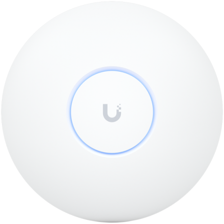 Ubiquiti U7-Pro-Max Ceiling-mounted WiFi 7 AP with 8 spatial streams, 6 GHz support, and a dedicated spectral scanning engine fo