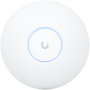 Ubiquiti U7-Pro-Max Ceiling-mounted WiFi 7 AP with 8 spatial streams, 6 GHz support, and a dedicated spectral scanning engine fo