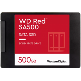 SSD NAS WD Red SA500 500GB SATA, 2.5", 7mm, Read/Write: 560/530 MBps, IOPS 95K/85K, TBW: 350