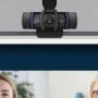 Camera web Logitech Pro HD Webcam C920s, rezolutie video 1920 x 1080, interfata USB, dimensiuni 94 x 29 x 24 mm, negru