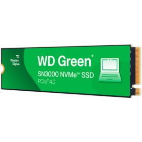 SSD WD Green SN3000 1TB M.2 2280 S3-M PCIe Gen4 x4 NVMe, Read/Write: 5000/4200 MBps, TBW: 150