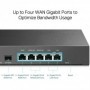 Router TP-Link TL-ER7206, Standarde si protocoale:  IEEE 802.3, 802.3u, 802.3ab, interfata: 1x Fixed Gigabit SFP WAN Port, 1x Fi