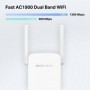 Mercusys AC1900 Wi-Fi Range Extender ME50G Dual-Band, Standarde Wireless: IEEE 802.11a/n/ac 5 GHz, IEEE 802.11b/g/n 2.4 GHz, Vit