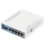 Mikrotik HAP AC office wireless device, RB962UIGS-5HACT2HNT Dualconcurrent triple chain 2.4/5GHz AP, 802.11ac/a/n/b/g, Five Giga