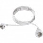 Cordon prelungitor schuko+Priza H05VV-F 3G1.5, 5 m, alb, cu protectie pt copii