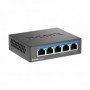 D-LINK DMS-105 UNMANAGED SWITCH 5 PORT, Interfata: 5 x 10/100Mbps/1G/2.5G, Auto MDI/MDIX, CAPACITATE SWITCH: 25gBPS, Packet Forw