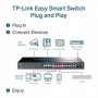 "28-Port Gigabit Easy Smart Switch with 24-Port PoE+ PORT: 24× Gigabit PoE+ Ports, 2× Gigabit Non-PoE Ports, 2×  Gigabit SFP Slo