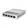 Mikrotik Cloud Router Switch, CRS305-1G-4S+IN 4XSFP+, 1XGE, dual DCJacks, for high speed ring topology Five-port desktop switch 