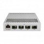 Mikrotik Cloud Router Switch, CRS305-1G-4S+IN 4XSFP+, 1XGE, dual DCJacks, for high speed ring topology Five-port desktop switch 