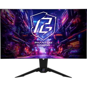 Monitor Gaming Asrock PGO32UFS PHANTOM GAMING, diagonala: 31.5", Aspect: 16:9, anti-glare, Rezolutie: 3840 x 2160, Refresh rate: