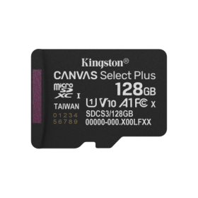 Card de Memorie MicroSDXC Kingston128GBCanvas Select PlusFara Adaptor
