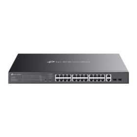 Omada 28-Port Gigabit Easy Managed Switch with 24-Port PoE+ PORT: 24× Gigabit PoE+ Ports, 2x Gigabit Non-PoE Ports, 2× Gigabit S