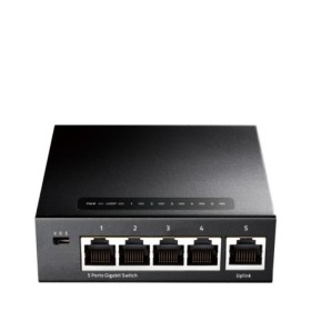 CUDY 5-Port Gigabit Ethernet Switch, 5 10/100/1000M RJ45 Ports, IGMP Snooping, Loop Detection/Prevention, 802.1p/DSCP QoS, Deskt