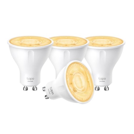 Smart Wi-Fi Spotlight, Dimmable, 4-Pack SPEC: 2.4 GHz, IEEE 802.11b/g/n, GU10 Base, 220–240 V, 50/60 Hz, 350 lm, 2.9 W, 2,700 K,