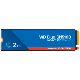 SSD WD Blue SN5100 2TB M.2 2280 PCIe Gen4 x4 NVMe QLC 3D, Read/Write: 7100/6700 MBps, IOPS 1000K/1300K, TBW: 900
