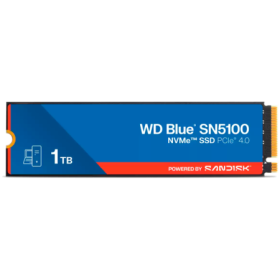 SSD WD Blue SN5100 1TB M.2 2280 PCIe Gen4 x4 NVMe QLC 3D, Read/Write: 7100/6700 MBps, IOPS 1000K/1300K, TBW: 600
