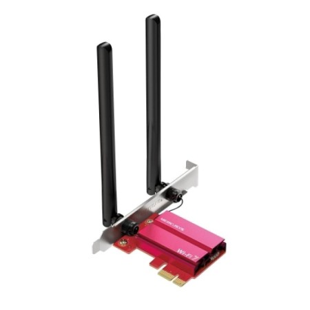 Adaptor Mercusys BE6500 WiFi 7 BT 5.4 PCIe, standarde wireless IEEE 802.11 ax/be 6 GHz, IEEE 802.11 a/n/ac/ax/be 5 GHz, IEEE 802