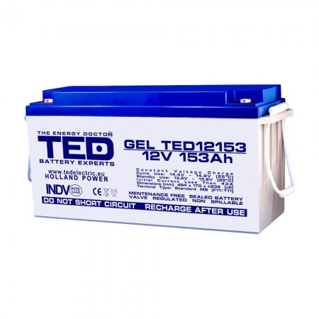 BATERIE GEL AGM TED12153M8 12V 153Ah