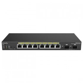 Wireless Management 20AP 8-port GbE PoE.af Switch 61.6W 2GbE 2SFP smart+ DT (Network Switch, Power Adapter (48V/1.75A), Power co