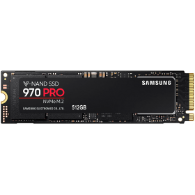 SAMSUNG 970 EVO PRO 512GB SSD, M.2 2280, NVMe, Read/Write: 3400 / 2500 MB/s, Random Read/Write IOPS 370K/500K