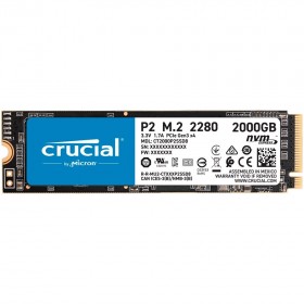 Crucial SSD Crucial P2 2000GB 3D NAND NVMe PCIe M.2 SSD, EAN: 649528902320