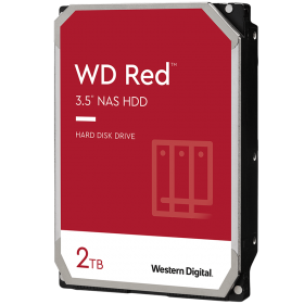 HDD NAS WD Red Plus (3.5'', 2TB, 128MB, 5400 RPM, SATA 6 Gb/s)