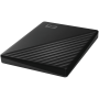 HDD Extern WD My Passport 1TB, 256-bit AES hardware encryption, Backup Software, Slim, USB 3.2 Gen 1 Type-A up to 5 Gb/s, Black