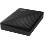 HDD Extern WD My Passport 4TB, 256-bit AES hardware encryption, Backup Software, Slim, USB 3.2 Gen 1 Type-A up to 5 Gb/s, Black