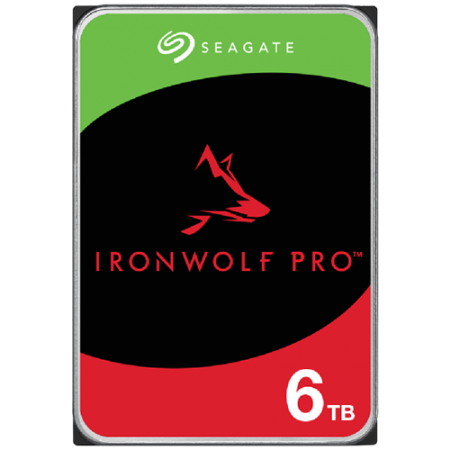 HDD NAS SEAGATE IronWolf Pro 6TB CMR 3.5", 256MB, SATA 6Gbps, 7200RPM, RV Sensors, Rescue Data Recovery Services 3 ani, TBW: 550