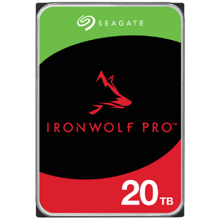 HDD NAS SEAGATE IronWolf Pro 20TB CMR 3.5", 256MB, SATA 6Gbps, 7200RPM, RV Sensors, Rescue Data Recovery Services 3 ani, TBW: 55