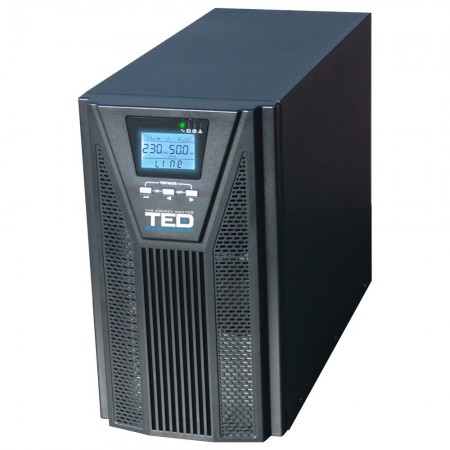 UPS 1000VA Online dubla conversie management 2 schuko TED Electric TED003973