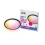 Plafoniera LED RGB WiZ SuperSlim, Wi-Fi, control vocal, 32W, 3750 lm, lumina alba si color (2200-6500K), IP20, 55cm, Negru