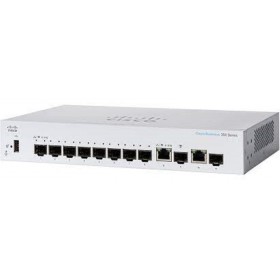 Switch  CISCO CBS350-8S-E-2G, 8 PORTURI 10/100/1000, 2 x SFP, Buffer: 1.5 Mb, Flash 256Mb, CPU: 800 MHz ARM , DRAM: 512 MB Dimen