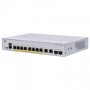 Switch  CISCO CBS250-8PP-E-2G, 8 PORTURI 10/100/1000, 2 x SFP, POE 45w, Buffer: 1.5 Mb, Flash 256Mb, CPU: 800 MHz ARM , DRAM: 51